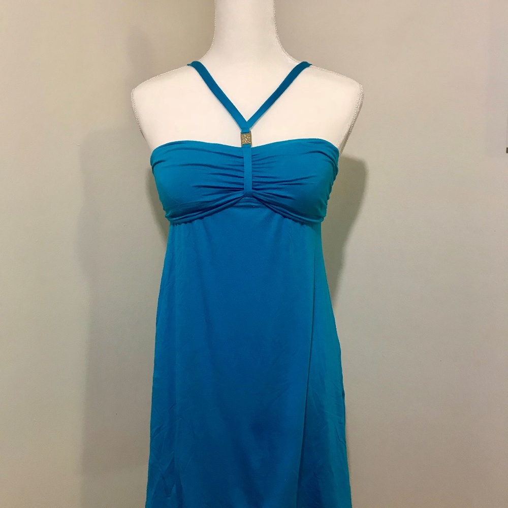 Turqoise Halter Tube Dress
